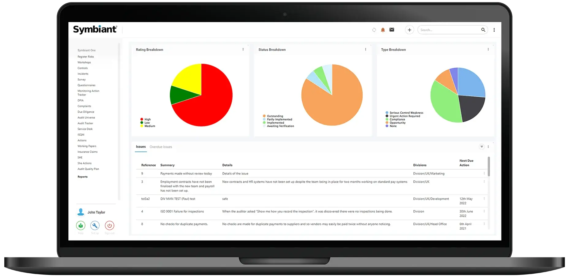 Audit Action Tracker Software